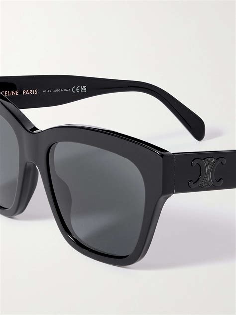 celine black sunglasses square|celine triomphe square sunglasses.